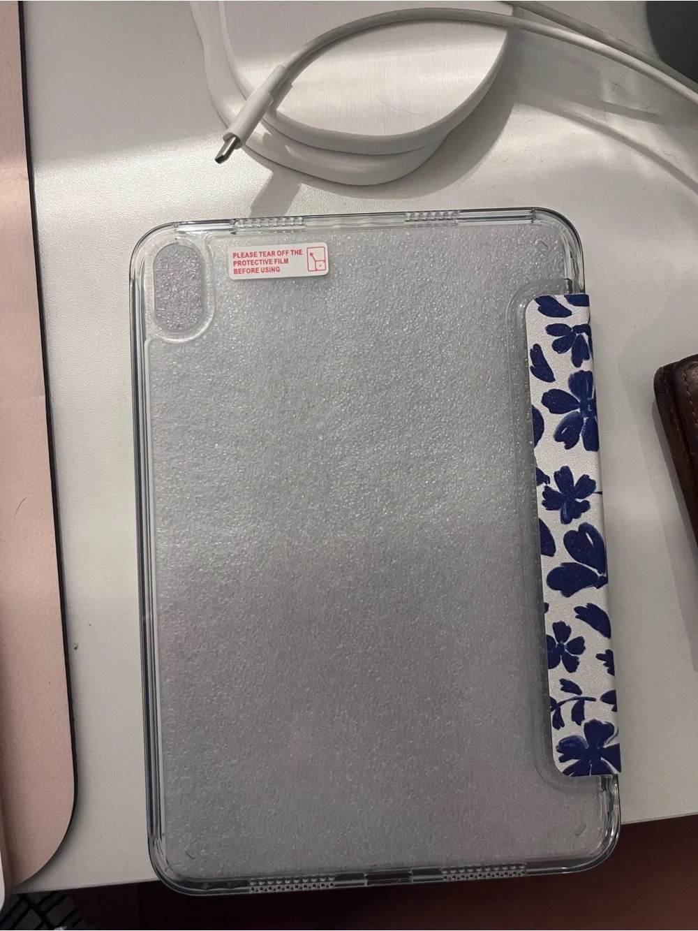Blue floral iPad mini 6th/7th gen case